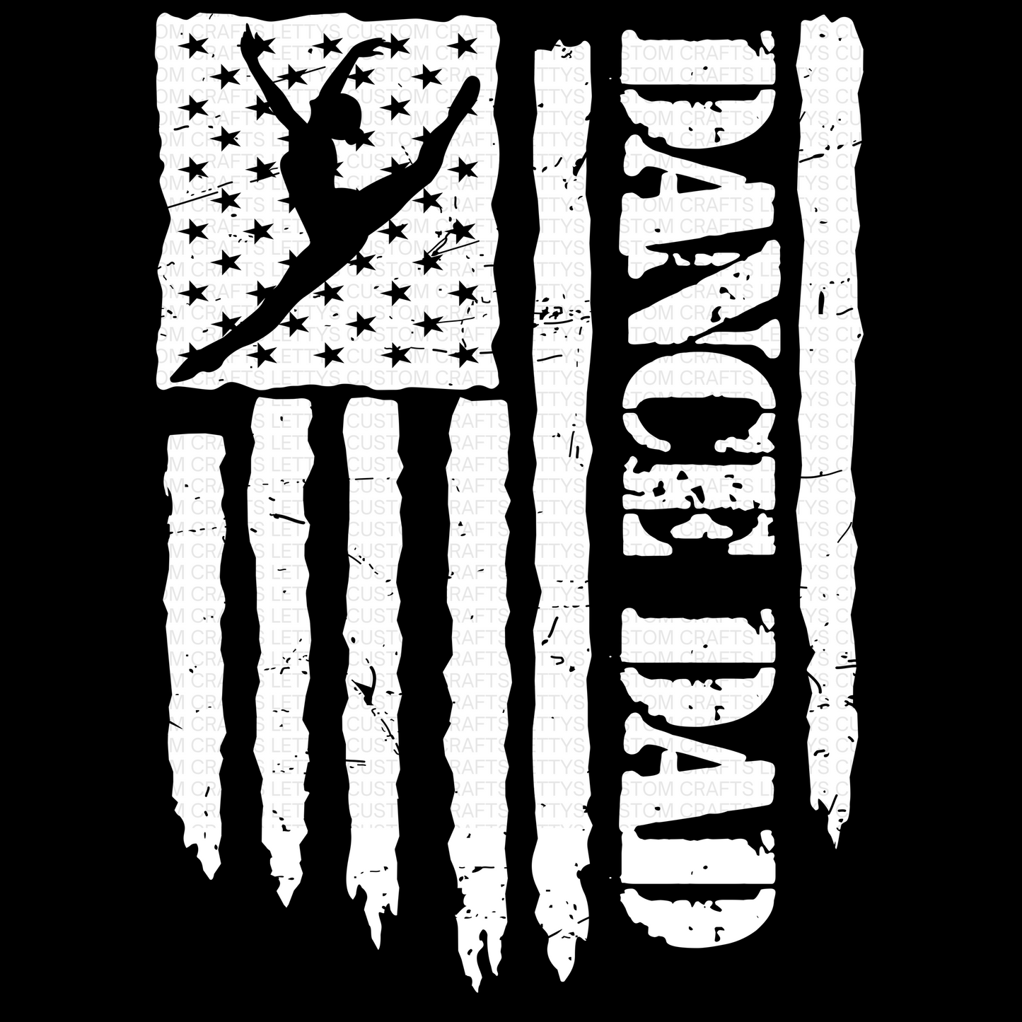 MAJESTICS DANCE DAD WITH FLAG