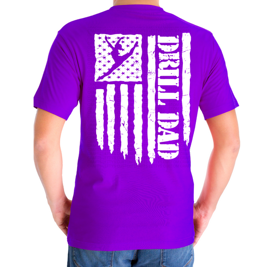 SILHOUETTES DRILL DAD WITH FLAG