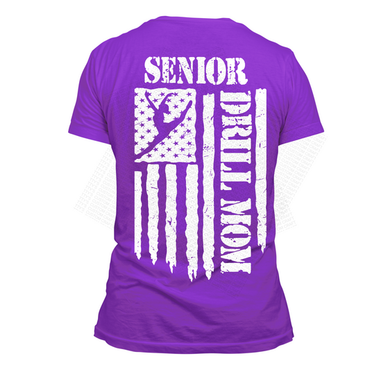 SILHOUETTES SENIOR DRILL MOM with FLAG