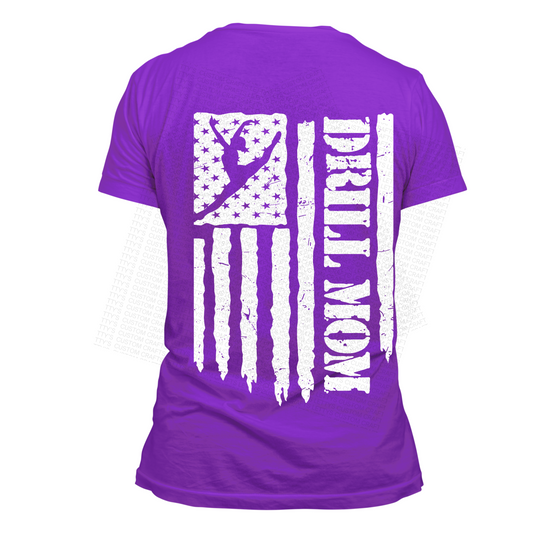 SILHOUETTES DRILL MOM WITH FLAG