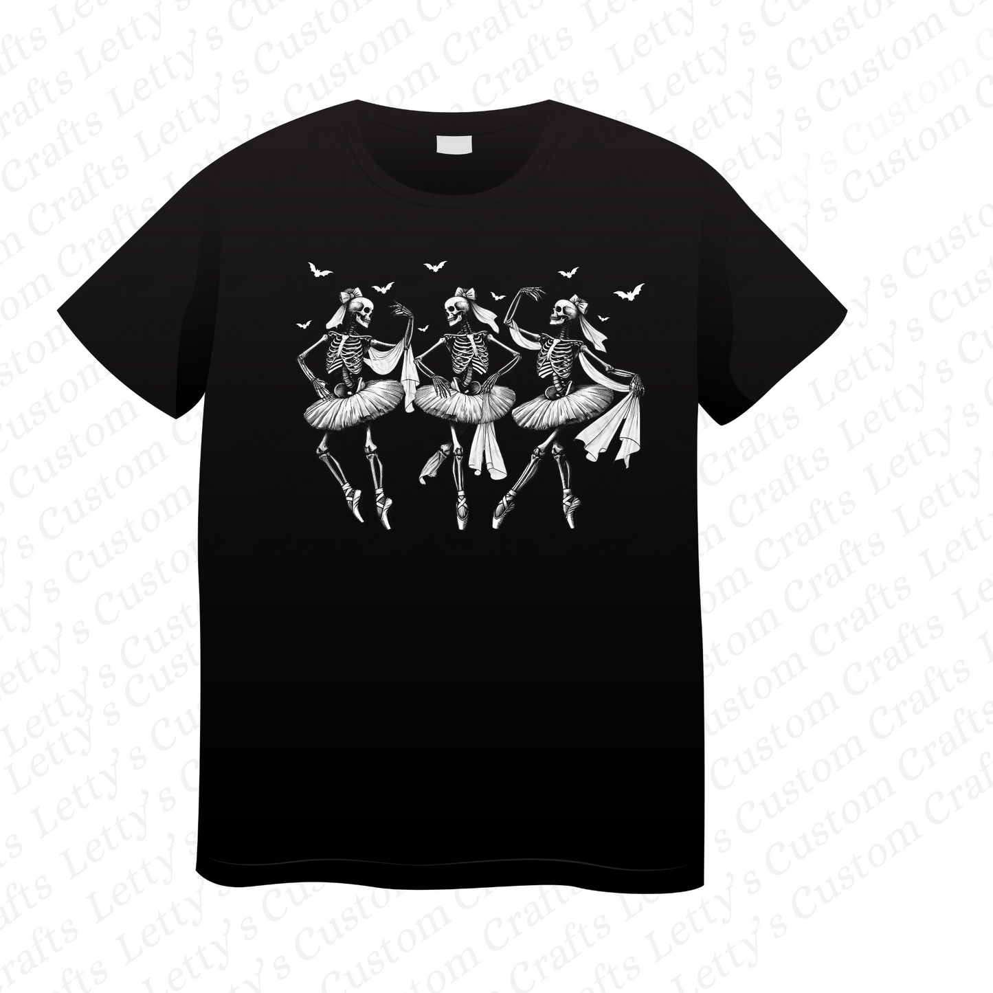Ballerina Skeleton Halloween T-Shirt