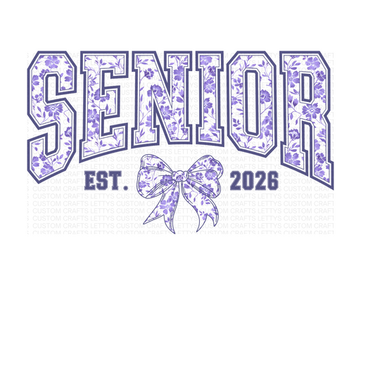 Coquette Senior 2026 Chinoiserie Floral